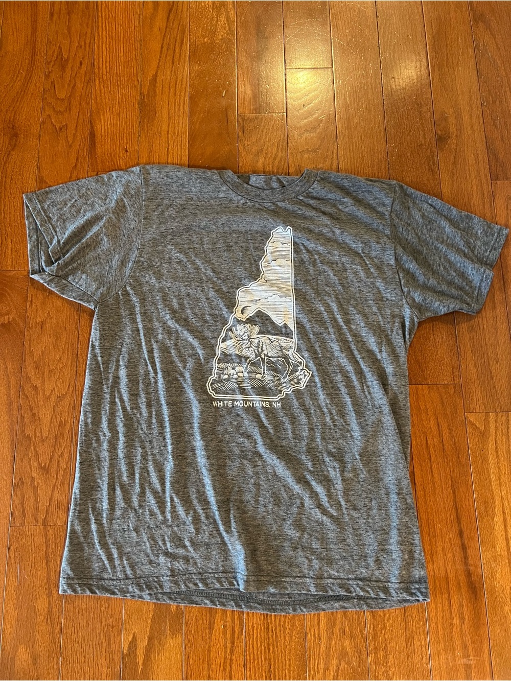 Heathered Gray Mountains NH Graphic Tee